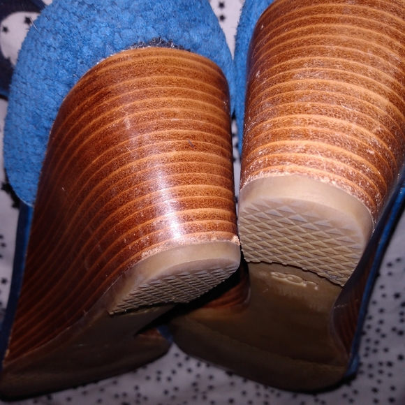 ✨ugg✨ BLUE SUEDE SANDAL - Picture 3 of 8